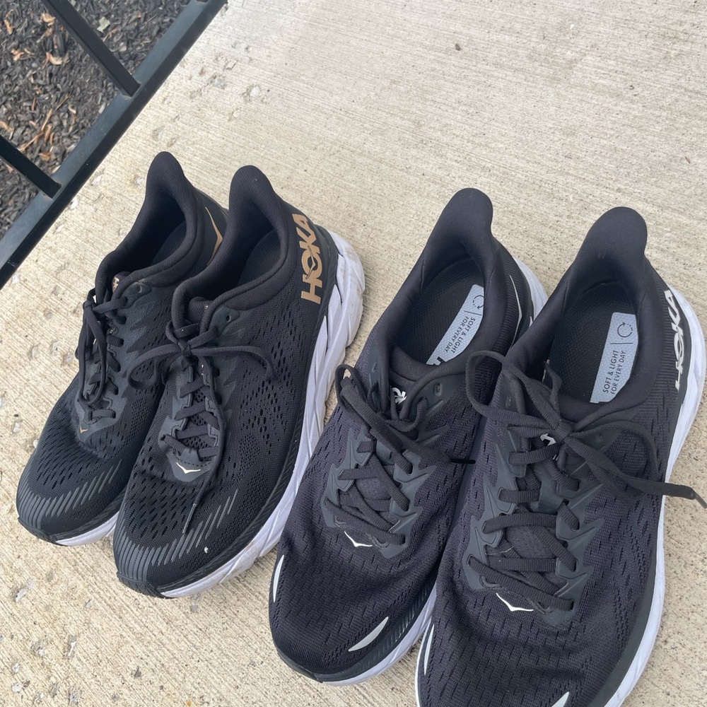 2 pairs of hoka